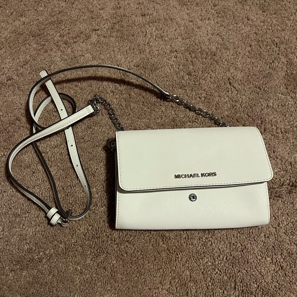 Brand new white Michael Kors purse